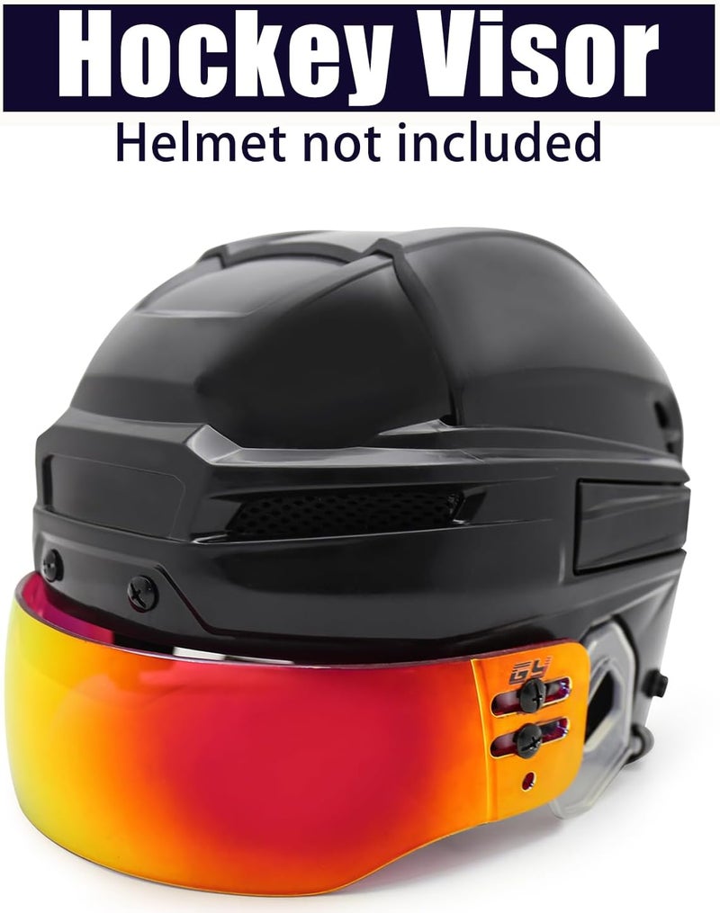 GY Hockey Visor Youth Hockey Helmet Half Face Visor Adult Hockey Face Mask Visor Inside Anti-Fog Outside Anti-Scratch/CE Certified - Image 5